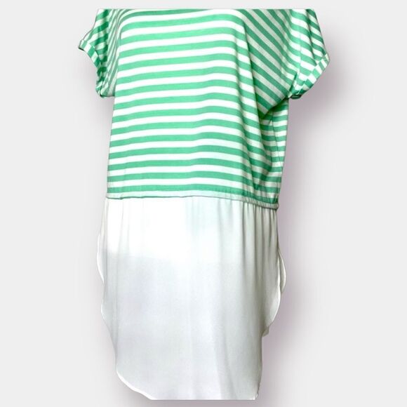 Striped Blouse Shirt Long Size Medium - Picture 3 of 7